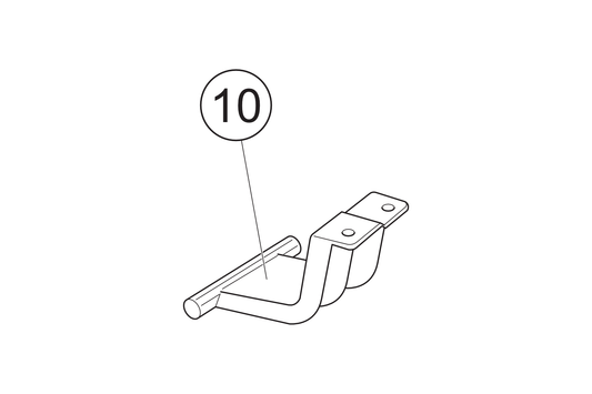 10 - Scharnier Staufachklappe mitte  NOVA