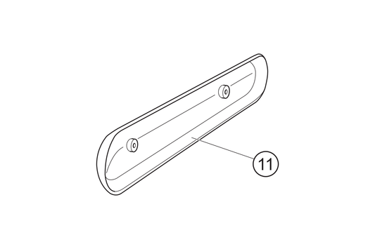 11 - Schwingenabdeckung hinten rechts  türkis  NOVA