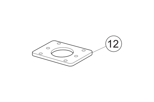 12 - Adapterplatte WEIPU Ladebuchse für Fahrzeug