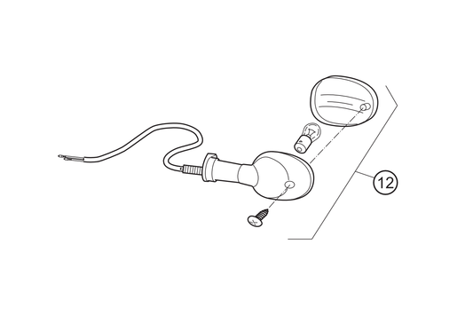 12 - Blinker hinten  links  NOVI