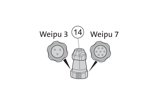 14 - Ladestecker WEIPU 7-polig