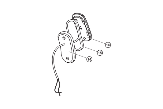 15 - Chromblende Blinker hinten links  NOVA