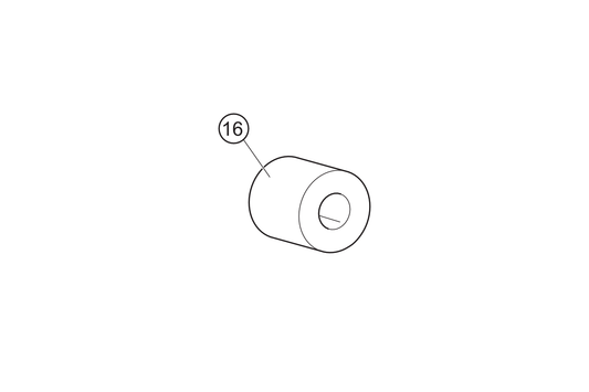 16 - Abstandsbuchse Lenker rechts  NOVA 2016