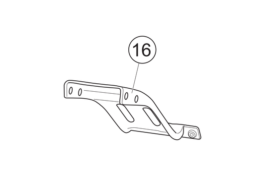 16 - Halter Kotflügel hinten  NOVA