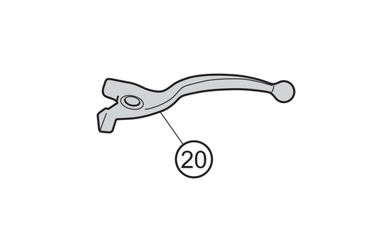 20 - Bremshebel  links  scharz  NOVA  MJ2017