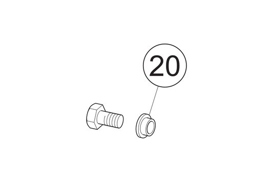 20 - Bundbuchse Hauptständer Ø 10 x 9  NOVI  NOVANTIC  NOVA