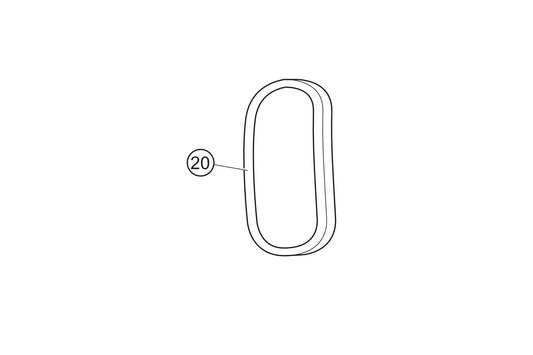 20 - Chromblende Blinker vorn links  NOVA