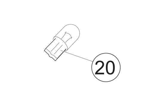 20 - Glühbirne Standlicht/Kennzeichenbeleuchtung 5W/12V  W5W  alle Modelle
