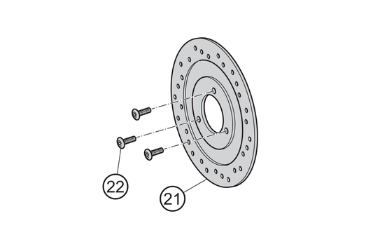 21 - Bremsscheibe ø180  NOVANTIC  NOVA  NOVAX