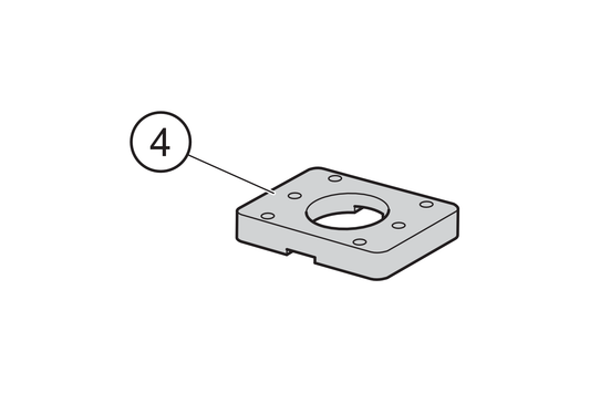 04 - Adapterplatte WEIPU Ladebuchse für Akku