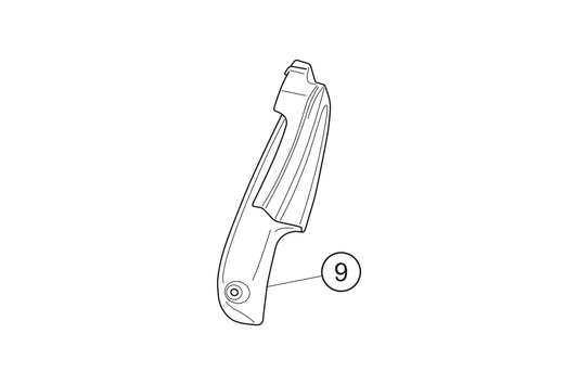 09 - Abdeckung Fußrastenhalter links  NOVI