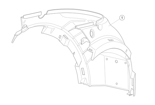 01 - Kotflügel hinten  braun  NOVA