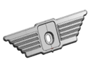 Chrom Logohalter (ohne Aufkleber) DREEMS Amalfi