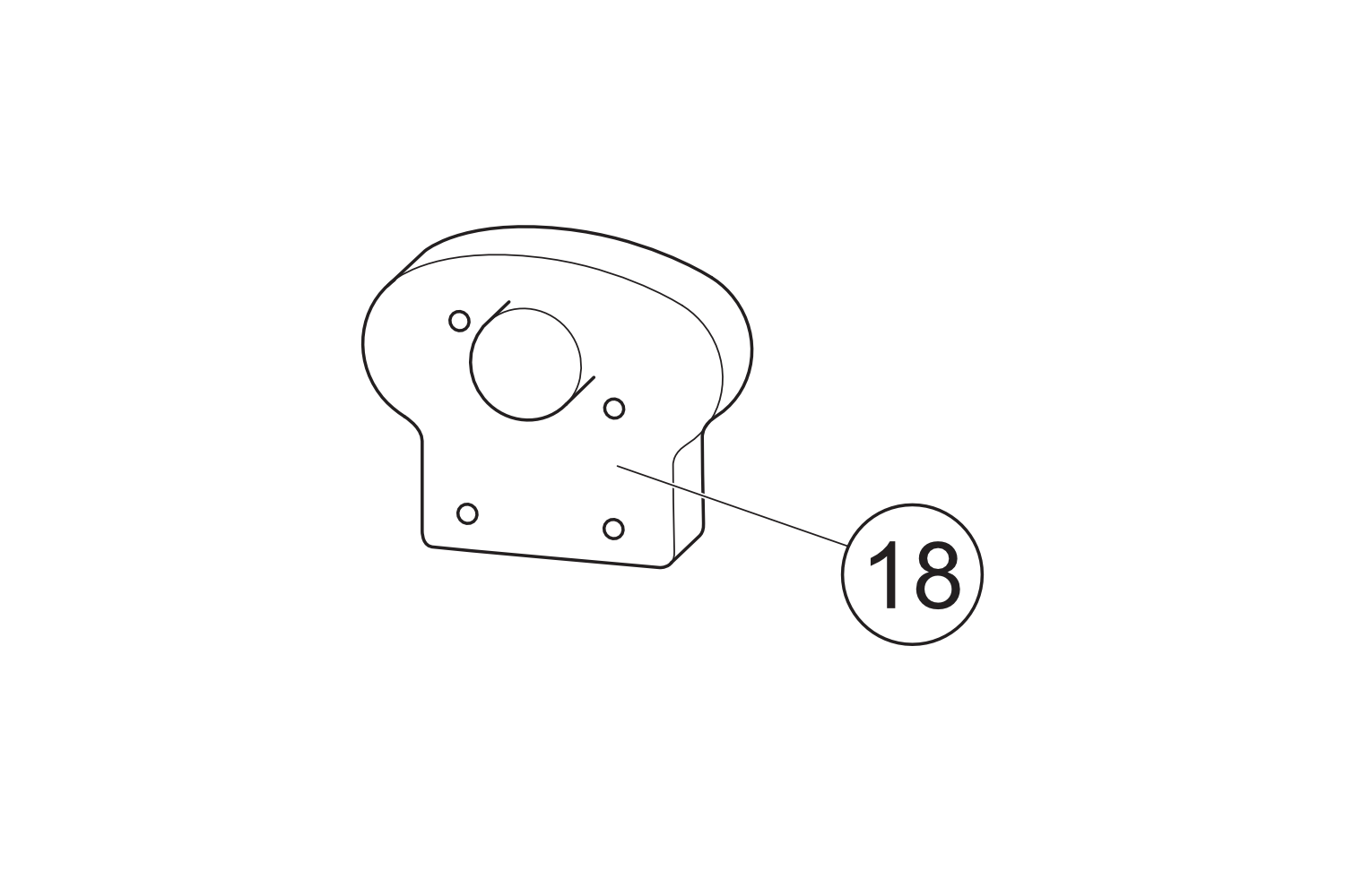 18 - Abd. Kennzeichenleuchte  blau  SWS  NOVA