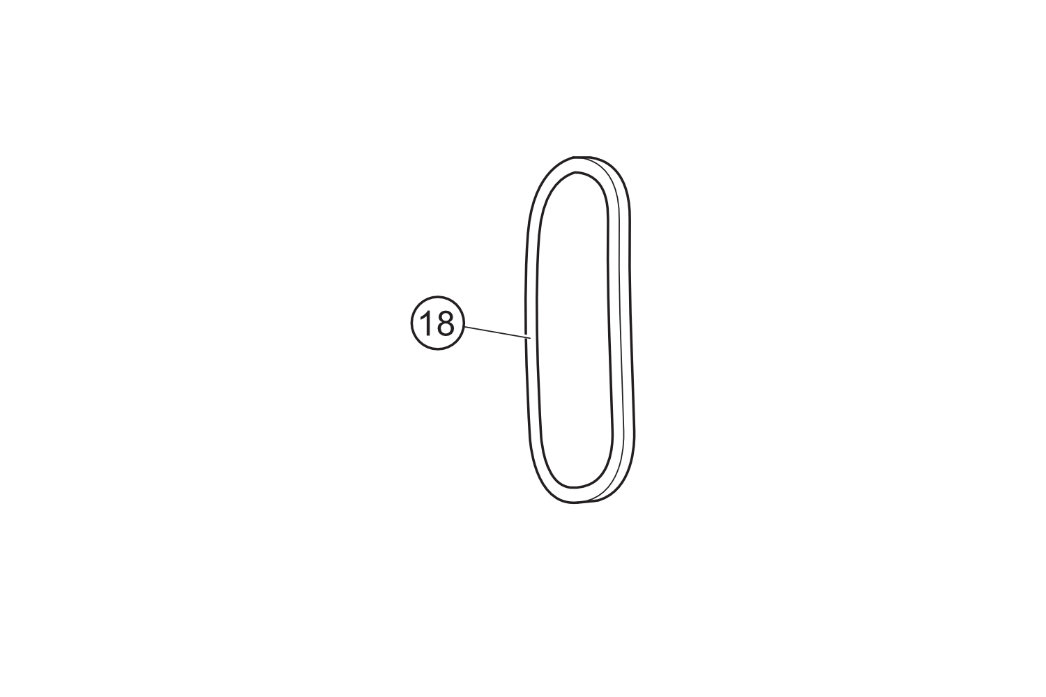 18 - Chromblende Blinker vorn rechts  NOVA