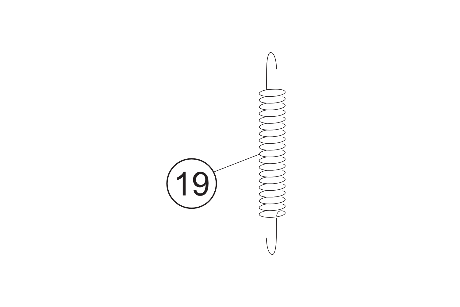 19 - Hauptständerfeder  alle Modelle