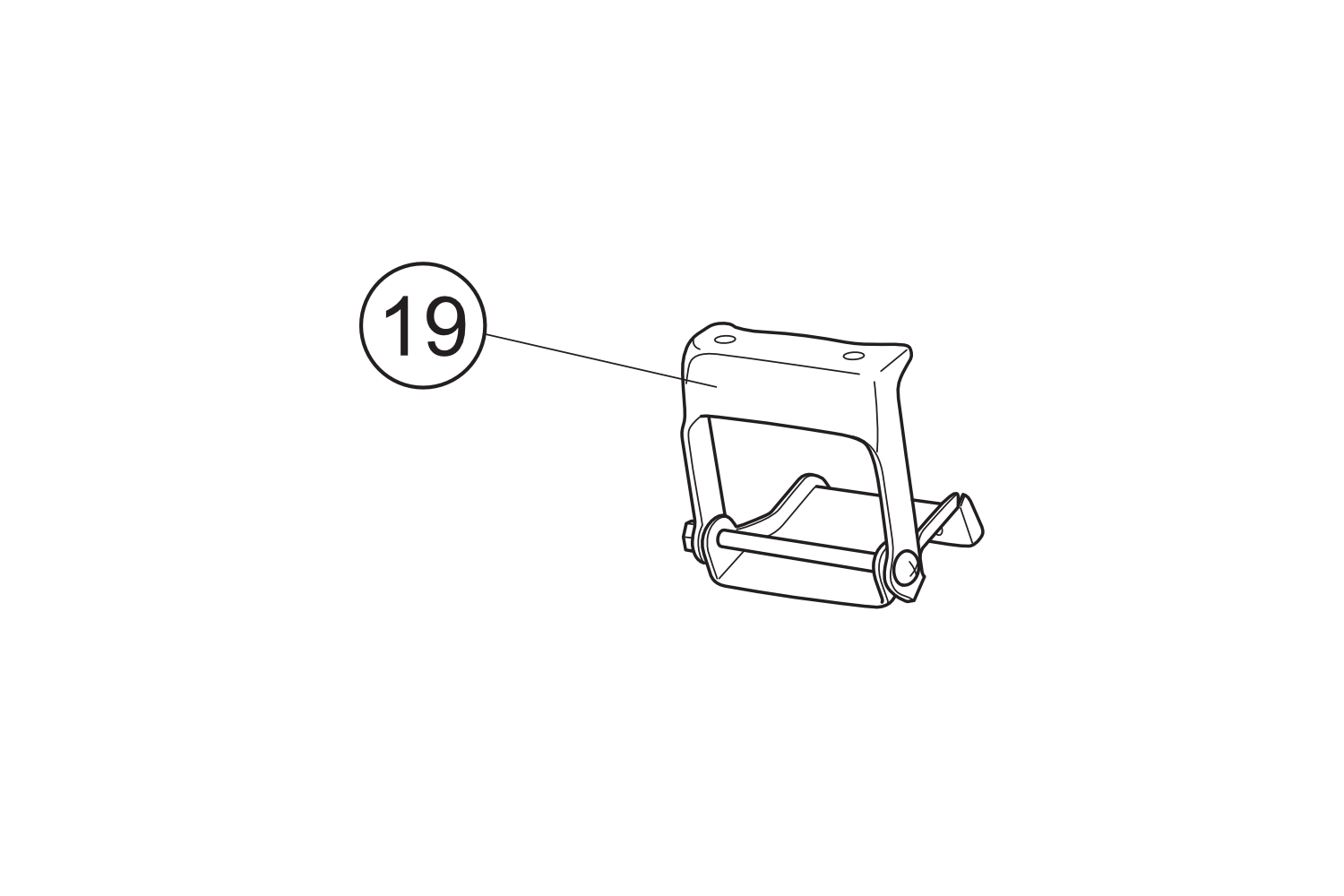 19 - Scharnier Sitzbank  NOVA