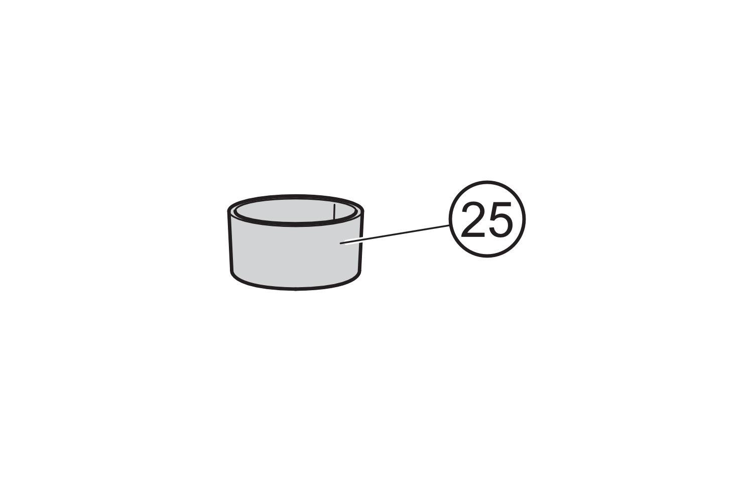25 - Gummi-Stopfen für WEIPU-Stecker