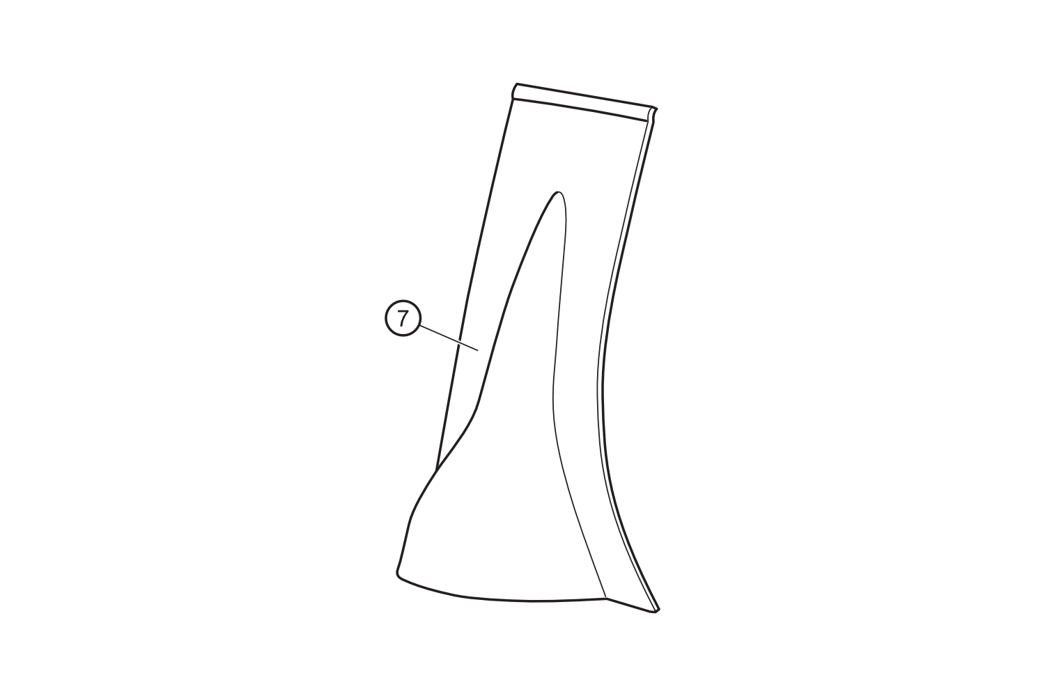 07 - Verkleidung Lenksäule  braun  NOVA
